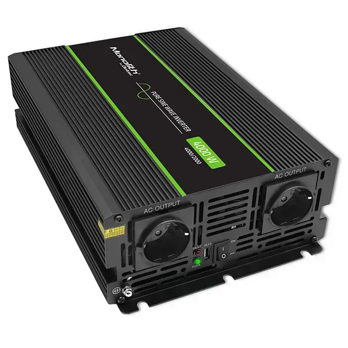 Qoltec Pure Sine Wave Inverter Monolith | 2000W | 4000W | 12V to 230 V Foto 2