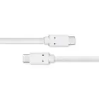 Qoltec data transfer and charging cable | USB-C to USB-C | 1m | white — Photo 9