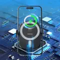 Dudao FW11 car phone holder with 15W inductive charger for air vent | cockpit - black Photo