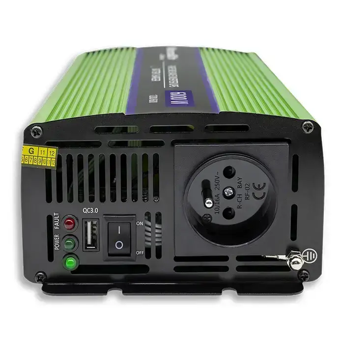Qoltec Pure Sine Wave Inverter Monolith | battery charger | UPS | 300W | 600W |  12V to 230V Foto 13