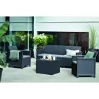 Dārza mēbeļu komplekts Elodie 5 Seater ar galdiņu/uzglabāšanas kasti pelēks Foto 2