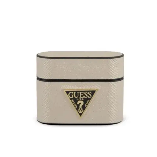 Guess GUACAPVSATMLLG AirPods Pro cover beige Saffiano