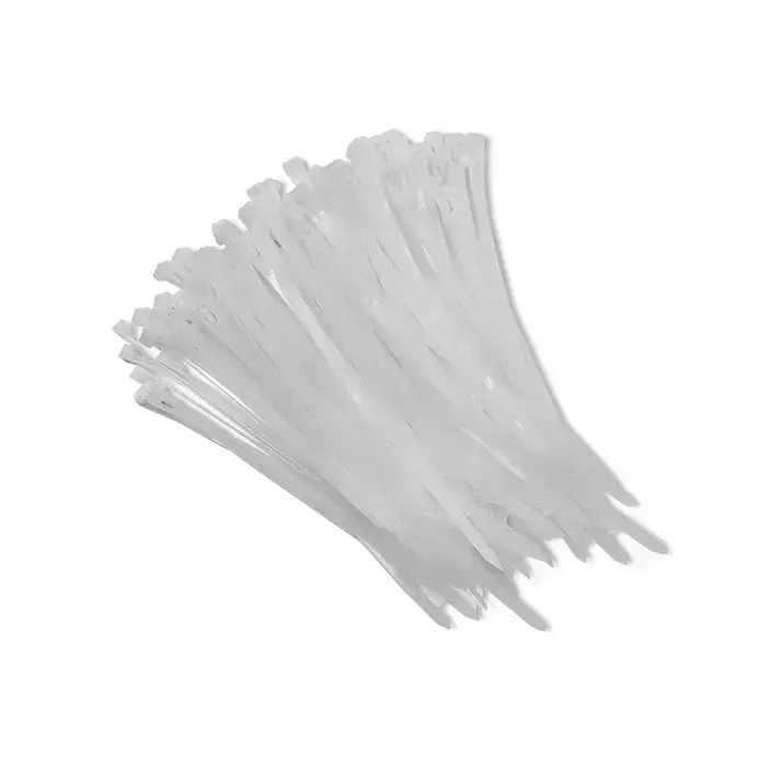Qoltec Reusable Self-locking cable tie | 4.8*200 mm | Nylon UV | White Foto 9