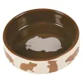 Bowl for animals, ceramic : Trixie Ceramic bowl with motif, hamster, 80 ml|ø 8 cm Photo