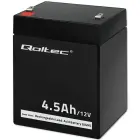 Qoltec AGM battery | 12V | 4.5Ah | Maintenance-free | Efficient| LongLife | for UPS, scale, cash register Foto 10