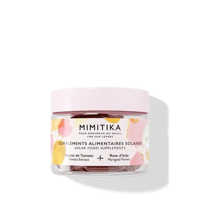 Mimitika, Solar Food, Extrait De Tomate & Rose D'Inde, Sun Protection, Day, Supplements, 25 g