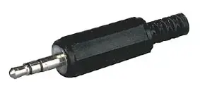 Plug 3.5mm stereo cable mount plastic