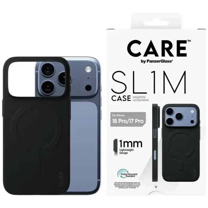 Case CARE by PanzerGlass SL1M MagSafe for iPhone 18 Pro / iPhone 17 Pro black