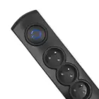 Qoltec Surge protector | 8 sockets | 1.8m | Black — Foto 10