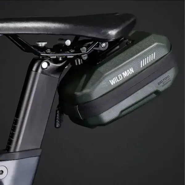 WILDMAN traveling bag under bike saddle with zipper 0,8L GD700 green Photo