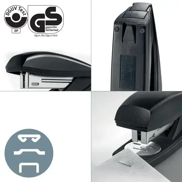 Skavotājs Leitz NeXXt, no pārstrādāta materiāla, 30 lapas, melns Foto 4