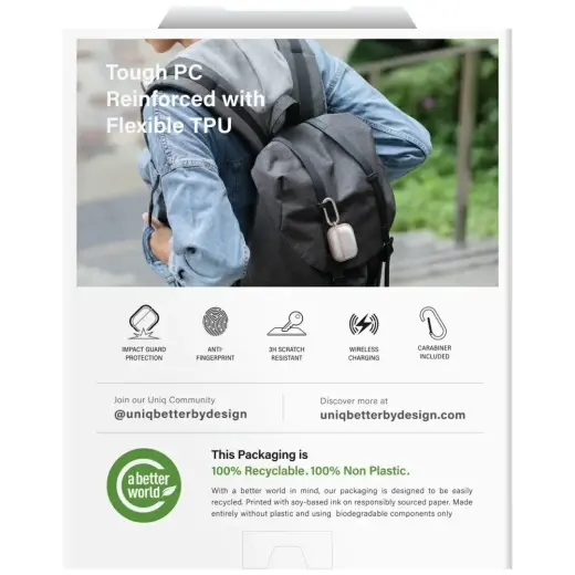 Case UNIQ Veren for AirPods Pro 3 smoke Foto 6