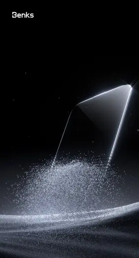 Benks Tempered glass Glass Warrior Sapphire Coating (LS65) for Iphone 16 Pro Max black (Thin Edge) Фото num