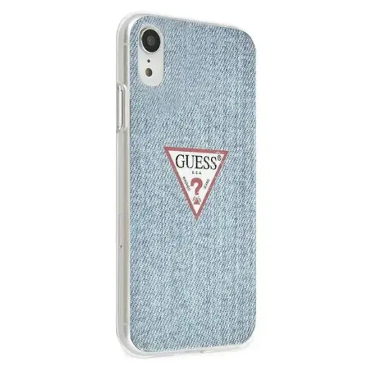 Guess GUHCI61PCUJULLB iPhone Xr light blue hardcase Jeans Collection Foto 4