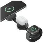 Wireless charger Energea Alumag Trio 3in1 Qi2 15W graphite Фото num