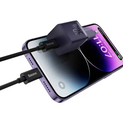 Mini wall charger Baseus GaN5 30W (purple) Foto 6