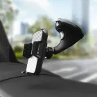 Car phone holder Forcell F-Grip Carbon HT1 windshield / dashboard black Photo