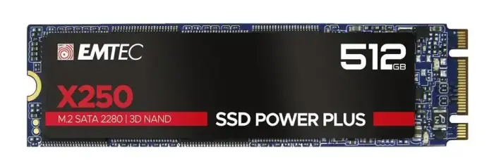 Emtec M.2 SSD X250 512GB / ECSSD512GX250 Black L