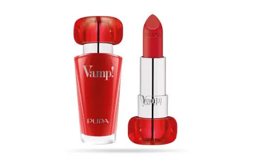 Pupa, Vamp!, Paraben-Free, Volume, Cream Lipstick, 303, Iconic Red, 3.5 g Foto 1