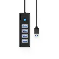 Hub Orico PW4U-U3 USB-A | 4x USB-A 3.0 - black Фото num