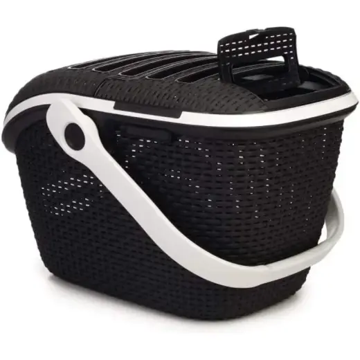 Ящик для перевозки домашних животных 51x38x33см серый Фото num