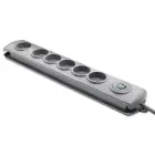 Qoltec Surge protector | 6 sockets | 1.8m | Grey — Foto 11