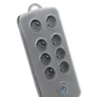 Qoltec Surge protector | 8 sockets | 2.5m | Grey — Foto 7