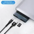 USAMS Adapter HUB USB 3.0|USB-C|Micro SD szary|grey SJ491HUB01 (US-SJ491) Фото num
