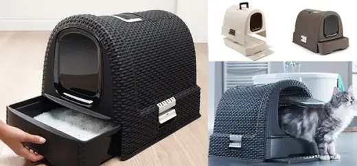 Коробка с крышкой для кошачьих туалетов 51x38,5x40cм серая Фото num