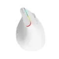 Wireless Vertical Mouse Delux M618C 2.4G 1600DPI RGB (white)  Фото num
