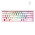 Havit KB874L RGB Mechanical Gaming Keyboard (pink and white) Фото num