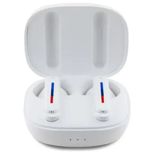 BMW słuchawki Bluetooth BMBEMIATP20LOH    TWS + stacja dokująca biały|white Printed Logos Foto 2