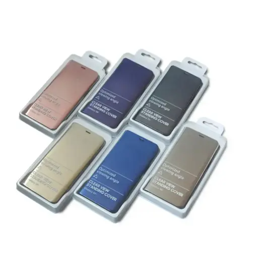 Smart Clear View case for Samsung Galaxy S23 FE blue Foto 9