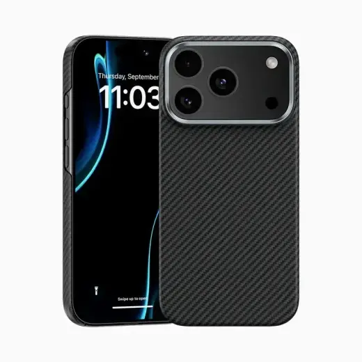 Benks Magnetic Armor Air Kevlar 600D maciņš telefonam iPhone 17 Pro melns