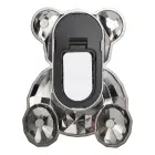 Phone stand BEAR - stick-on - black Foto 4