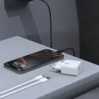 Dudao A27STEU 25W GaN USB-A Wall Charger with USB-A - USB-C Cable - Black Foto 3