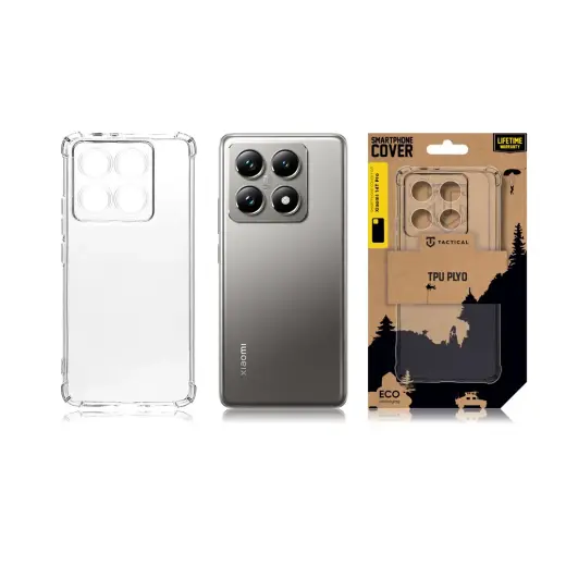 Tactical TPU Plyo Cover for Xiaomi 14T Pro Transparent Foto 2