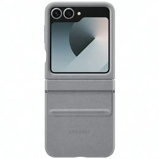 Etui Samsung EF-VF741PJEGWW Z Flip6 F741 szary|gray Flap ECO-Leather Case Foto 1