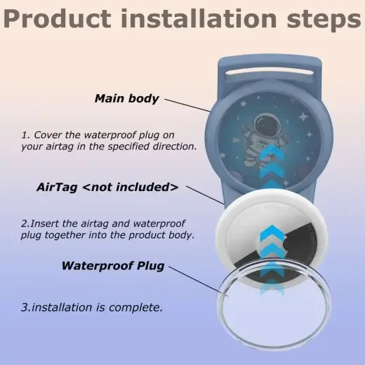 TECH-PROTECT NYLON FOR KIDS APPLE AIRTAG 1 / 2 ASTRONAUT Foto 4