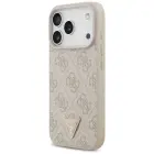 Guess Leather 4G Triangle Strass MagSafe Case for iPhone 18 Pro / 17 Pro Pink — Foto 2