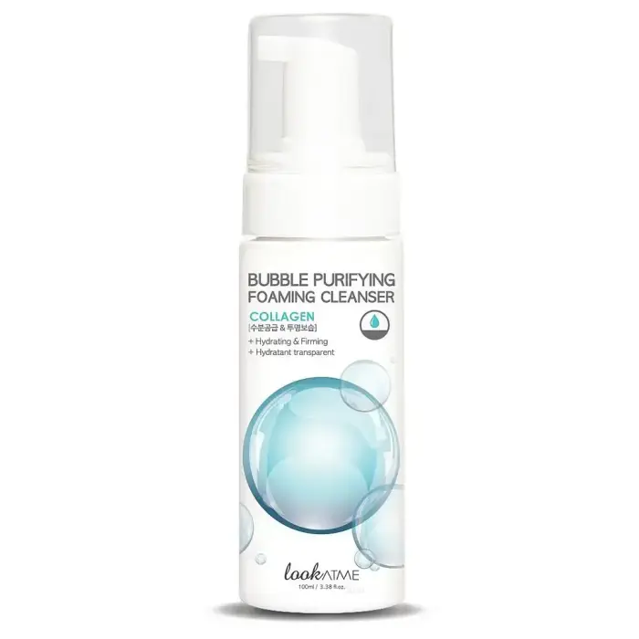 Look At Me, Bubble Purifying, Collagen, Eliminates Impurities, Cleansing Foam, 150 ml