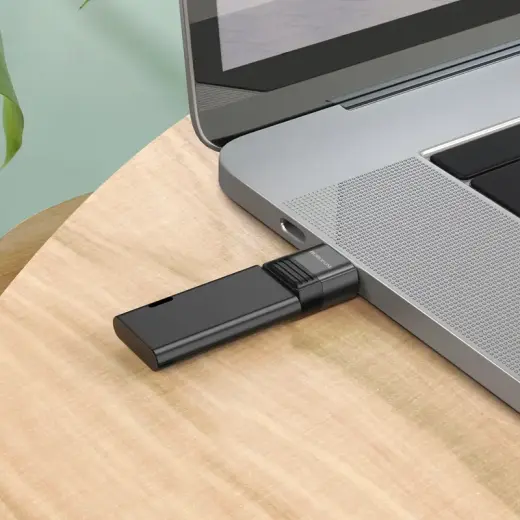 Borofone Adapter BV18 - USB to Type C - black Photo
