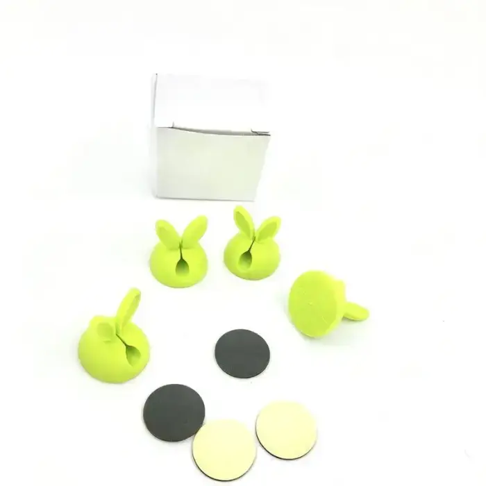 CABLE ORGANISER SET OF 4 PCS., GREEN Фото num