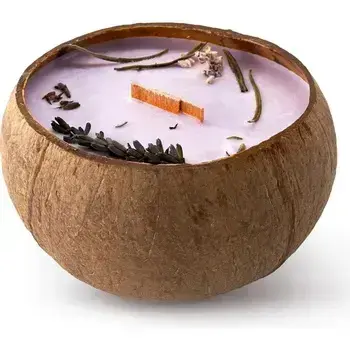 Tropikalia Svíčka v kokosu - vůně levandule