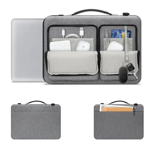 TECH-PROTECT DEFENDER BAG LAPTOP 13-14 CRAYON GREY Фото num