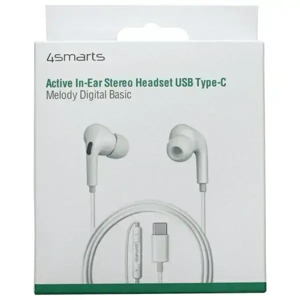 4smarts Słuchawki Melody Digital Basic   USB-C z przetwornikiem D/A biały/white 465590 Foto 3