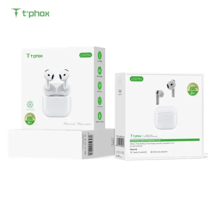 T-PHOX HEADPHONES TWS U14 PRO WHITE Foto 6