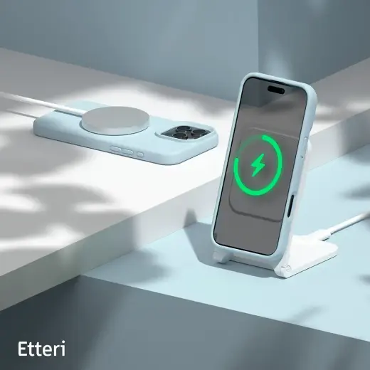 Силиконовый чехол для телефона Etteri для iPhone 16 Pro Max светло-синий Фото num