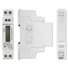 Qoltec Single-phase electronic energy meter | DIN rail | 230V | LCD | 1P | Slim Foto 3