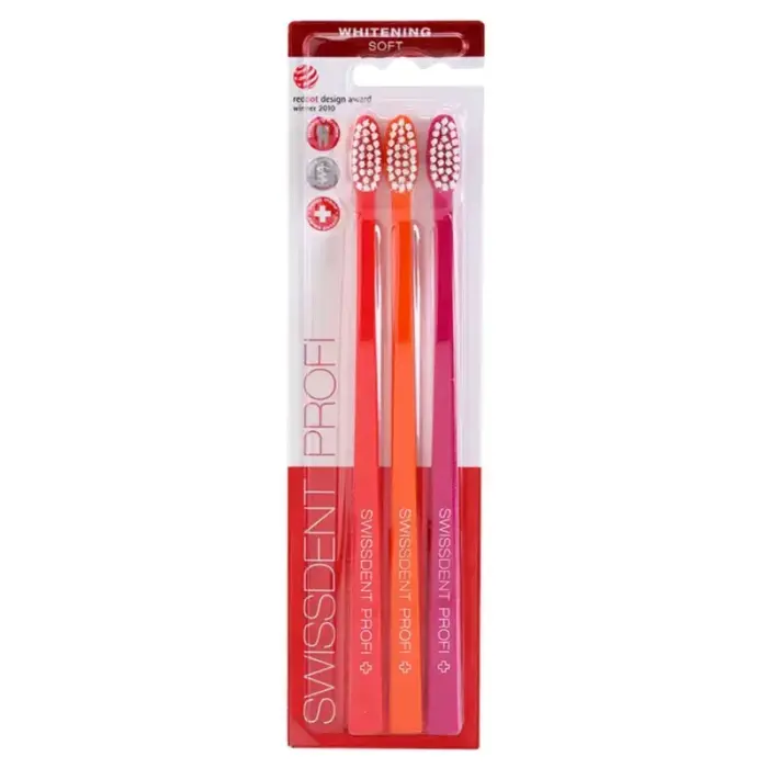 Whitening Toothbrush Swissdent Soft 2 + 1 FREE